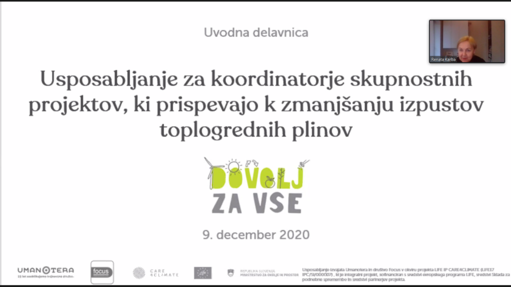 Na usposabljanju prvih 12 koordinatorjev skupnostnih projektov